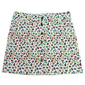 J.Crew Mercantile Spring Floral Button Front Mini Skirt Size 4